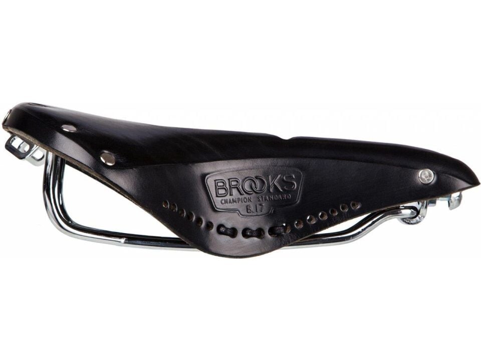 Brooks B.17 Carved Deri Sele Siyah