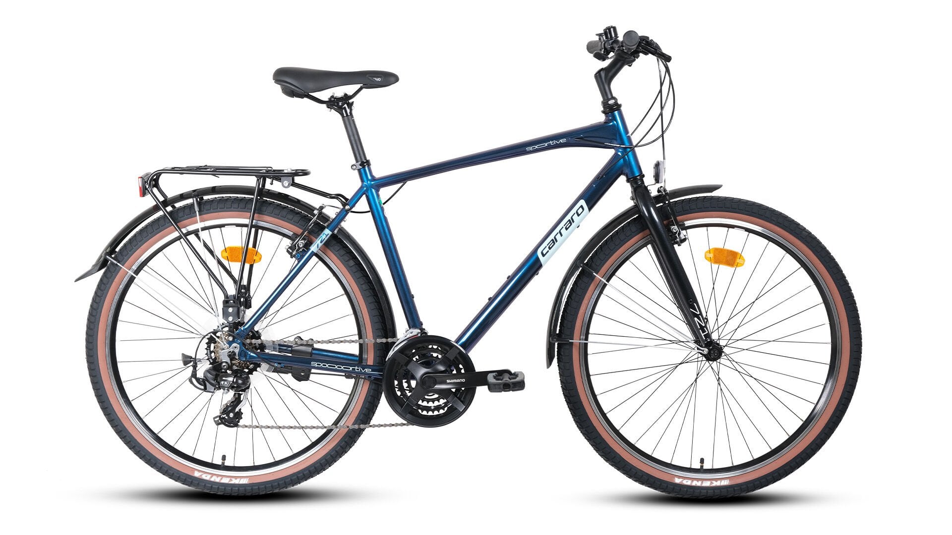 Carraro Sportive 721  Şehir Bisikleti  51cm Mat Koyu Mavi Turkuaz