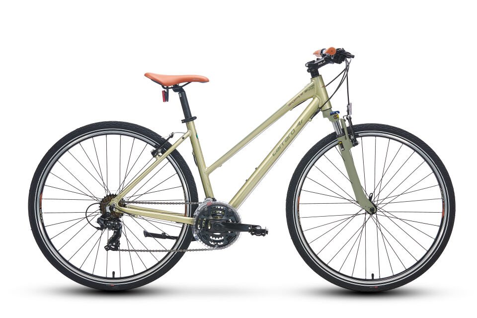 Carraro Sportive 222 28 Jant Şehir Bisikleti 40cm Lime Yeşil Koyu Yeşil Kahve R.