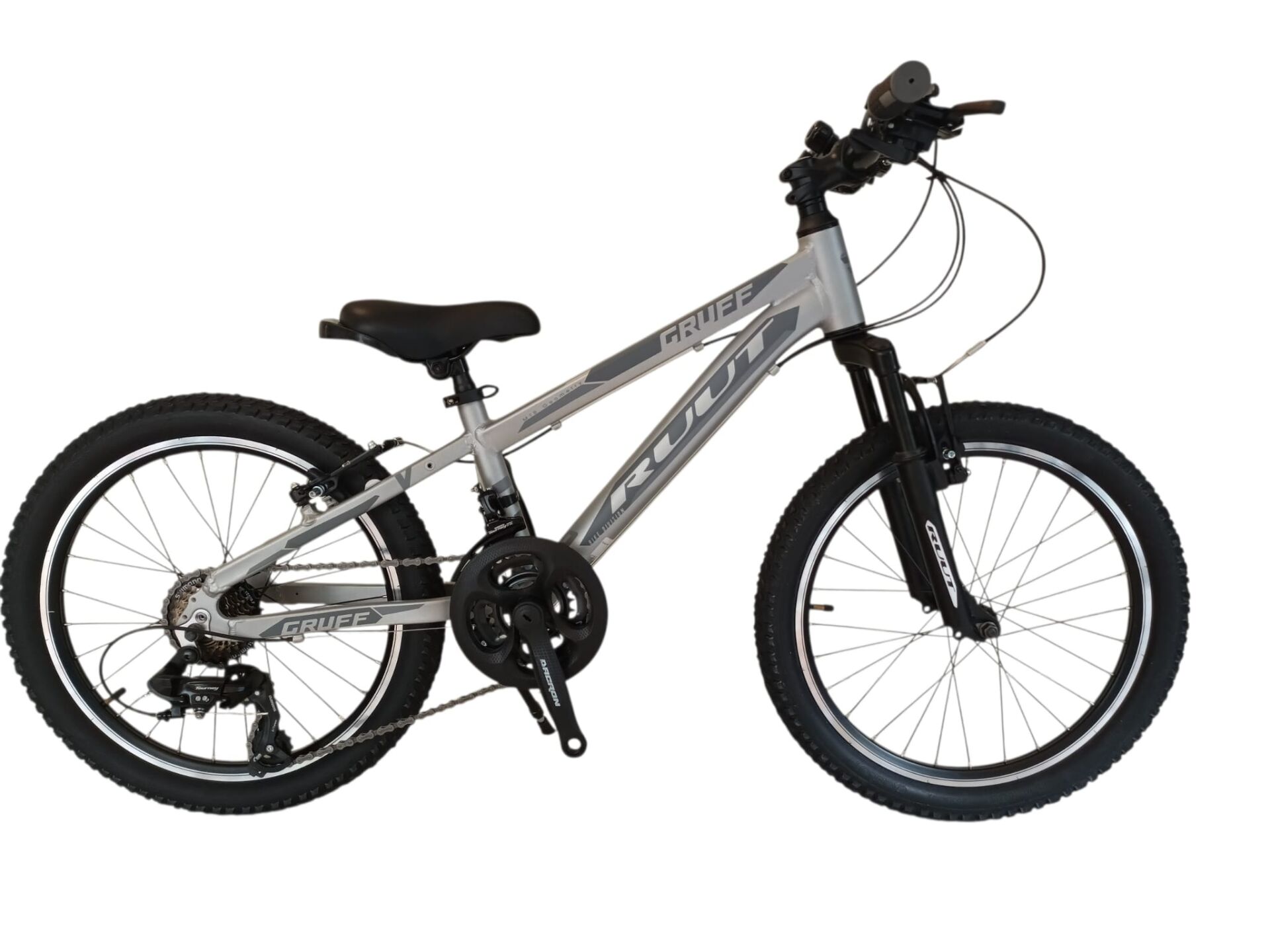RUUT Gruff 20''Jant Çocuk Bisikleti Gri Siyah
