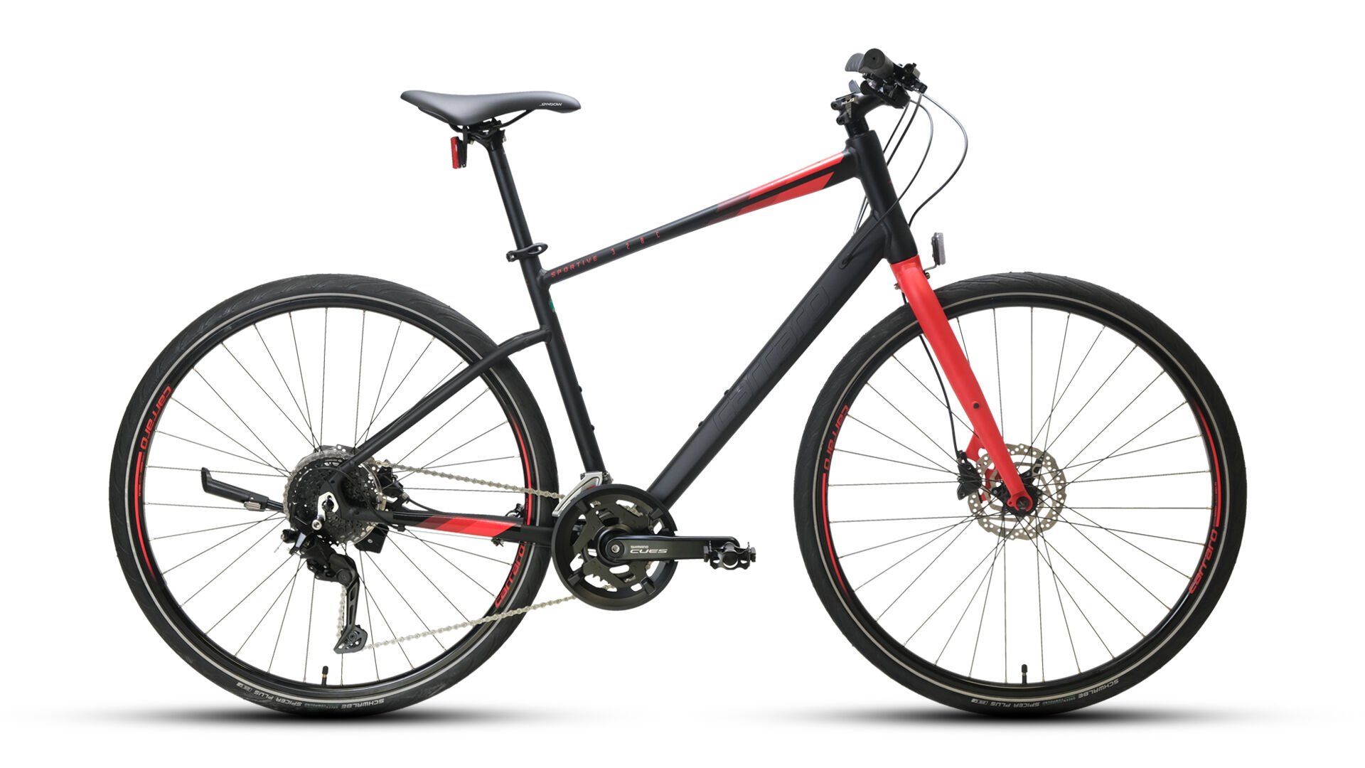 Carraro Sportive 328 28 Jant Şehir Bisikleti  52cm Mat Siyah Kırmızı