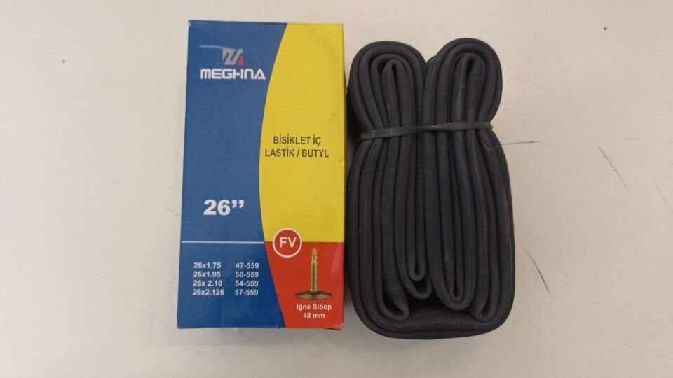 Meghna İç Lastik 26x1.75/2.125 48mm FV İnce Sibop