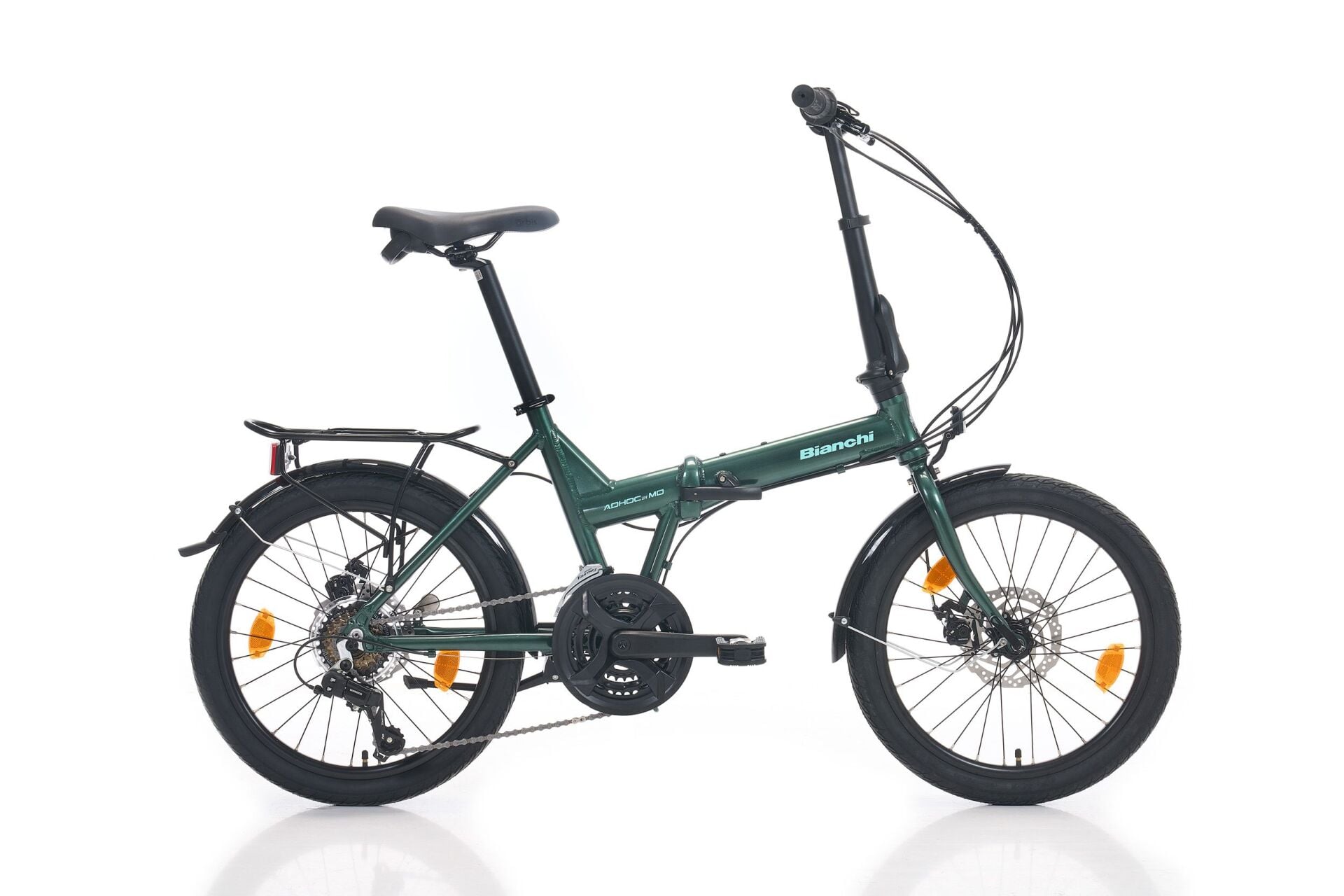 Bianchi F21 Adhoc 20'' Katlanır Bisiklet MDisk Koyu Yeşil Celeste