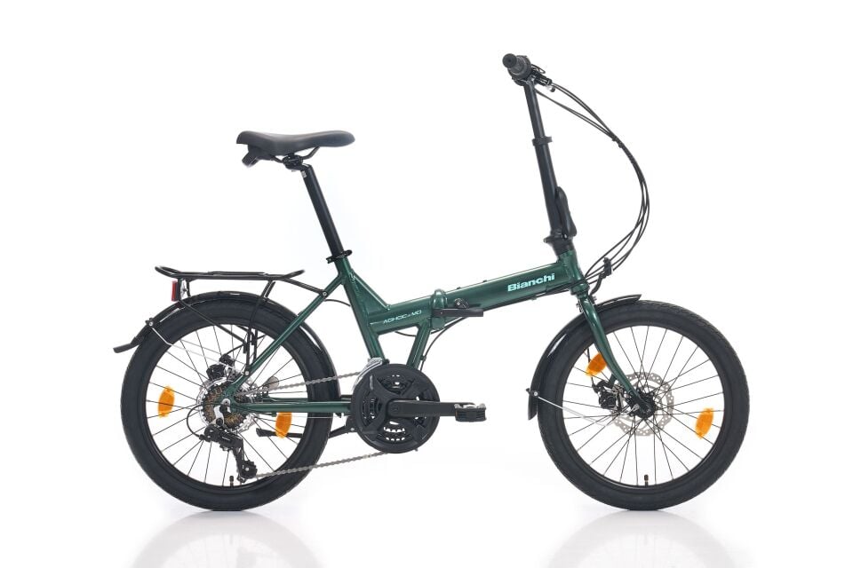 Bianchi F21 Adhoc 20'' Katlanır Bisiklet MDisk Koyu Yeşil Celeste