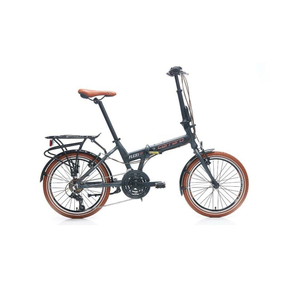 Carraro FLEXİ 121 20'' Katlanır Bisiklet Mat Antrasit Gri Bakır