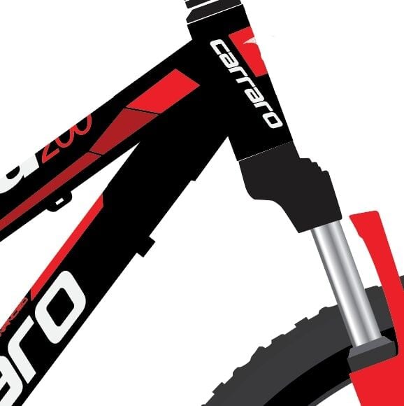 Carraro Speed 200 20 Jant Çocuk Bisikleti Siyah Kırmızı Beyaz
