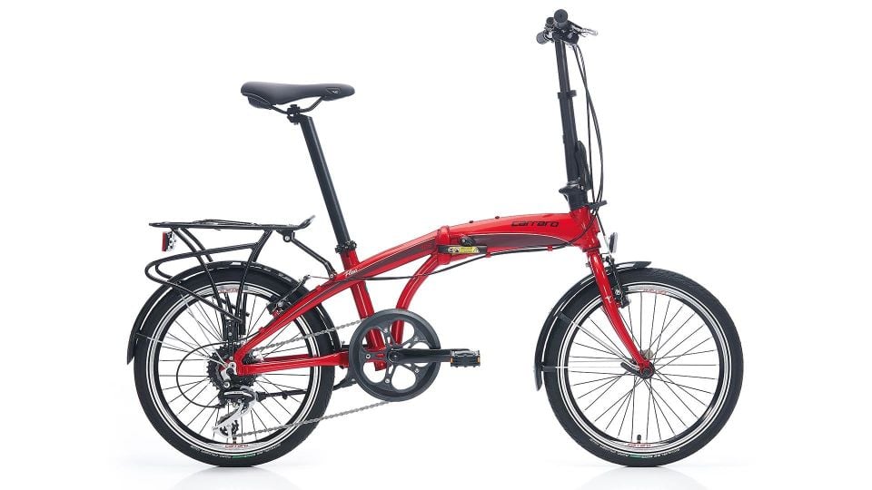 Carraro Flexi 108 HD 20'' Katlanır Bisiklet 32cm Gümüş Turkuaz Siyah Kırmızı