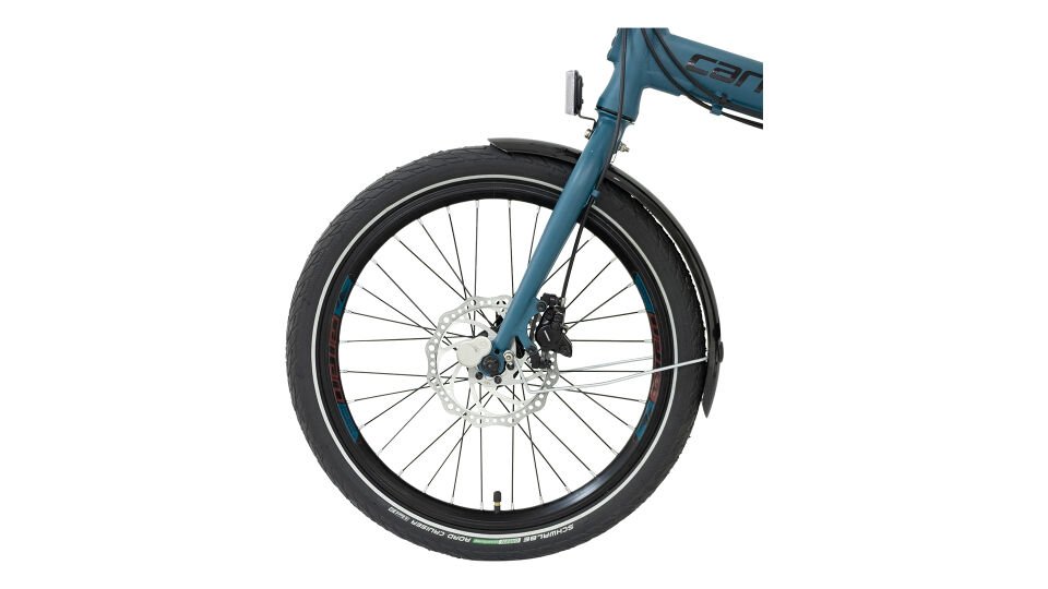 Carraro FLEXİ 121D 20'' Katlanır Bisiklet Mat Navy Mavi Siyah Kahve