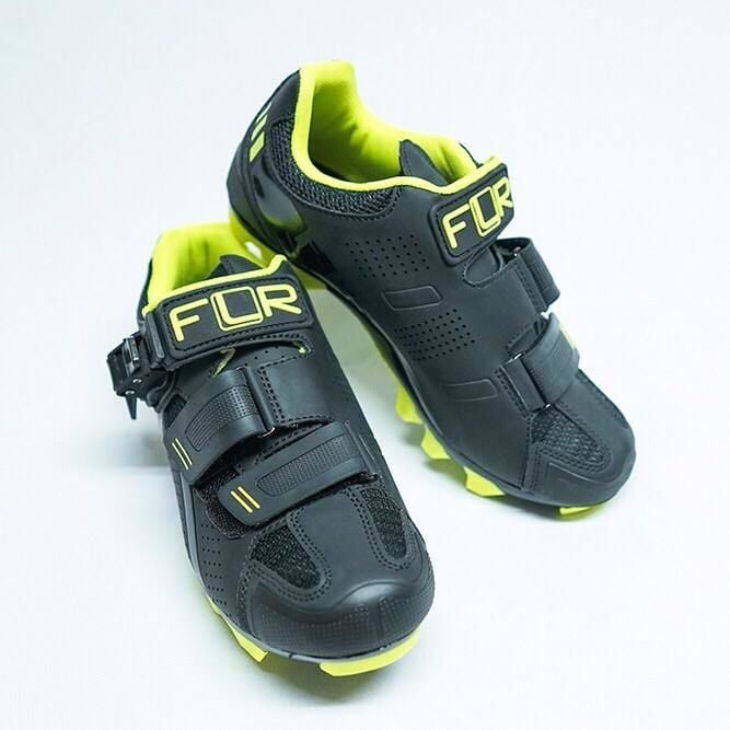 FLR F-65 III MTB Ayakkabısı 43 Siyah Yeşil Çizgili
