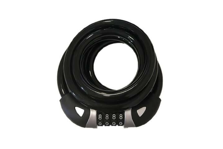 Zozo 12x1800mm Şifreli Bisiklet Kilit Siyah