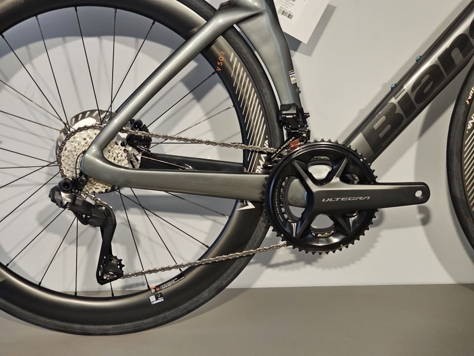 Bianchi Oltre Comp Ultegra Di2 Yol Yarış Bisikleti 53cm Parlak Gri