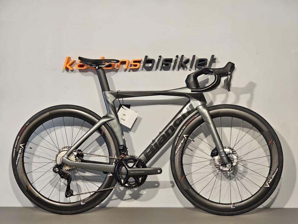 Bianchi Oltre Comp Ultegra Di2 Yol Yarış Bisikleti 53cm Parlak Gri