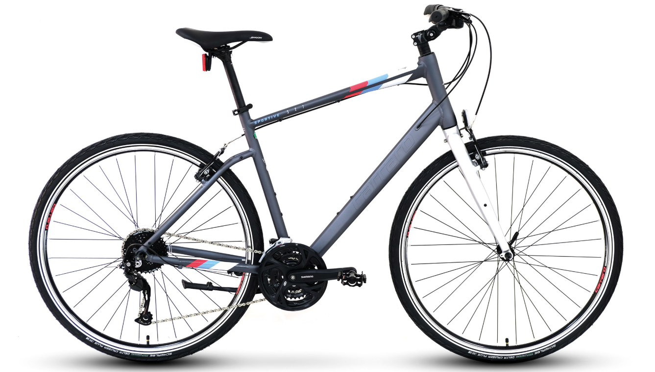 Carraro Sportive 327 28 Jant Şehir Bisikleti  52cm Mat Antrasit Gümüş Mavi Kırmızı R2