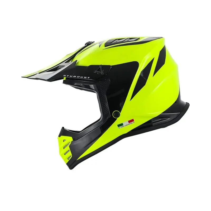 Sway FS-618 Full Face Dağ Bisikleti Enduro Kask 53-52 cm Parlak Sarı Siyah