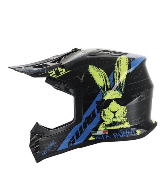 Sway FS-618 Full Face Dağ Bisikleti Enduro Kask 53-52 cm Parlak Siyah Mavi