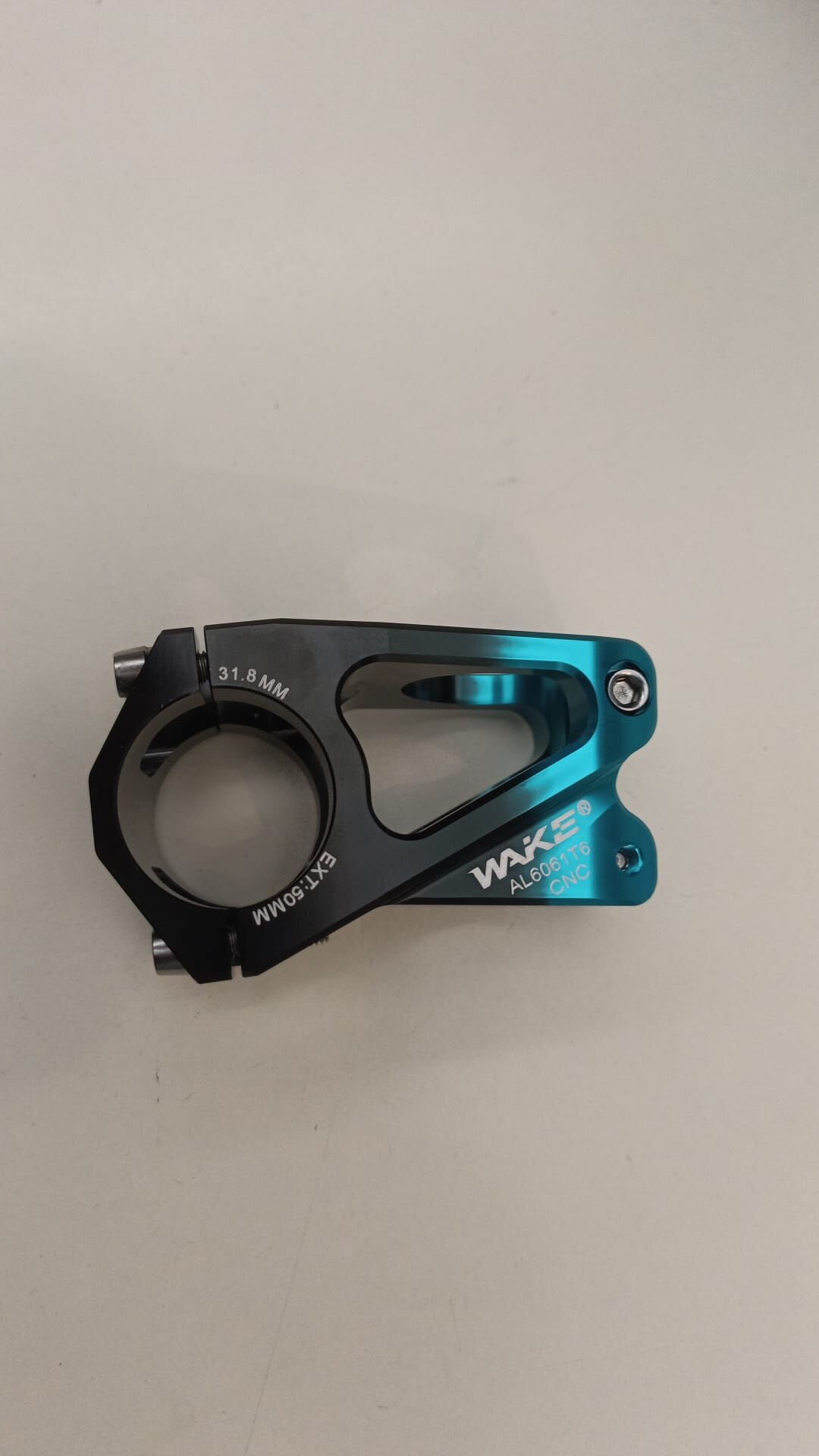 Wake Alüminyum Gidon Boğazı 31.8mm 50mm Siyah Mavi