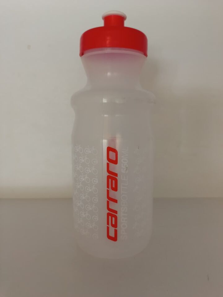 Carraro ShortieBottle 550 ml Matara  Şeffaf Kırmızı
