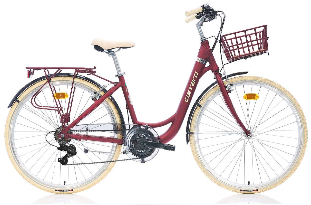 Carraro Juliet 28'' Şehir Bisikleti  43cm Mat Mavi Krom Krem