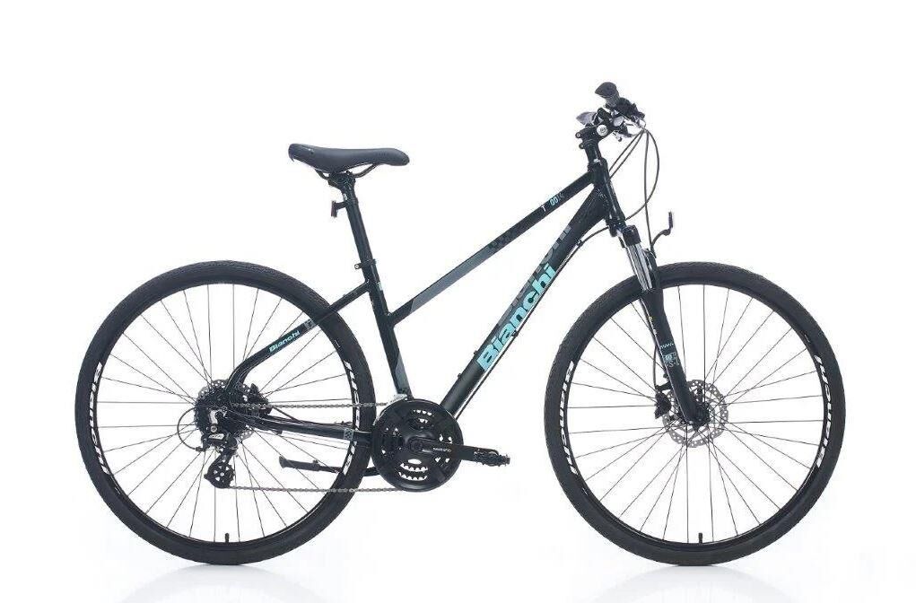 Bianchi T014FS-L 28 Jant Bayan Şehir Bisikleti 43cm Siyah Celeste Yeşili