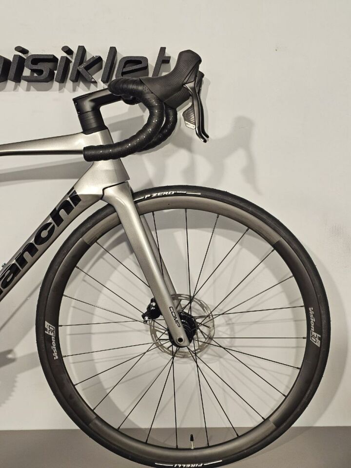 Bianchi Specialissima Comp Sram Rival Etap Yol Yarış Bisikleti 53cm Gri