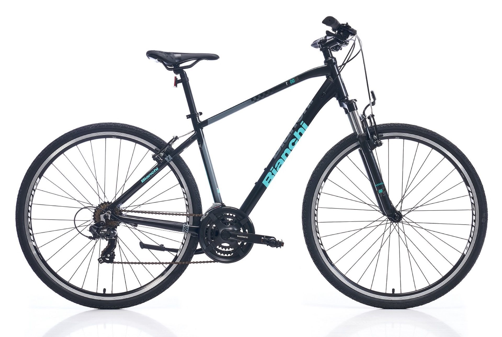 Bianchi T0018FS 28 Jant Şehir Bisikleti   51cm Siyah Celeste Yeşili