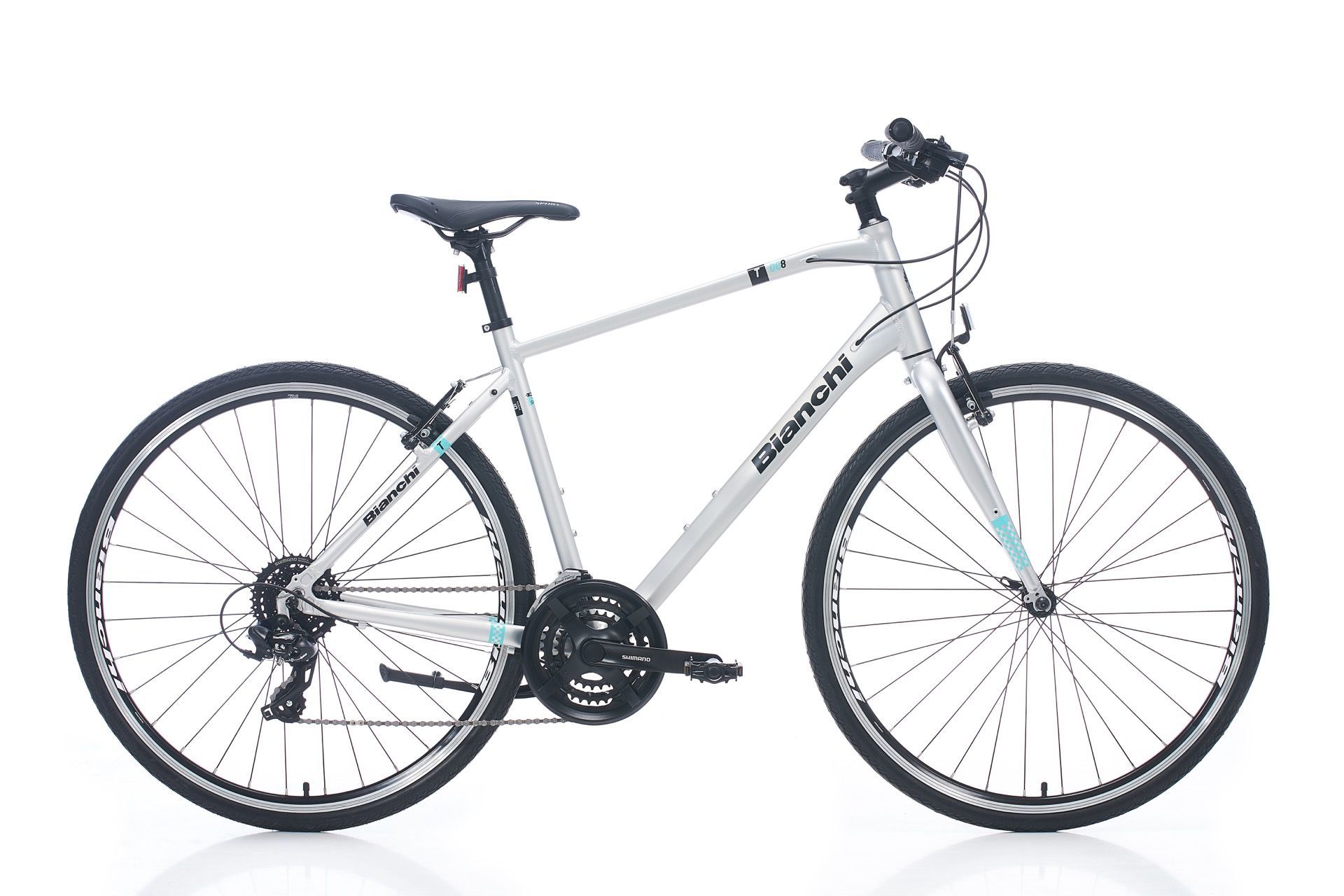 Bianchi T008 28 Jant Şehir Bisikleti    53cm Siyah Celeste Yeşili