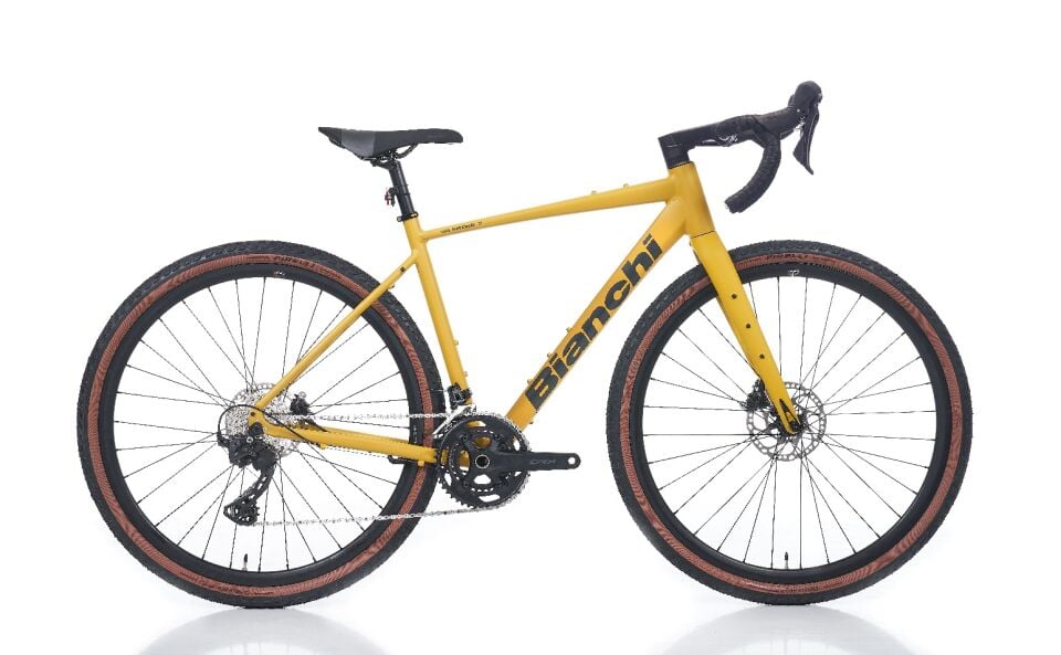 Bianchi Nirone 7 GRX820 Gravel Bisiklet  50cm Koyu Parlak Grafit Mat Sarı