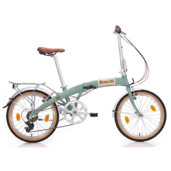 Bianchi New Folding Vintage 20'' Katlanır Bisiklet Celeste Yeşili