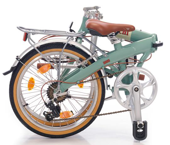 Bianchi New Folding Vintage 20'' Katlanır Bisiklet Celeste Yeşili