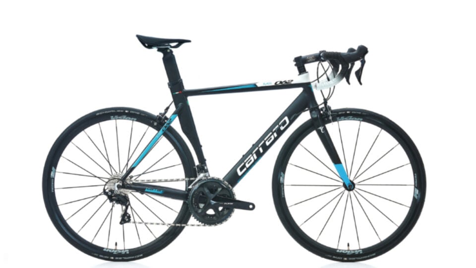 Carraro Race062 Yol Yarış Bisikleti 54cm Mat Siyah Beyaz Turkuaz