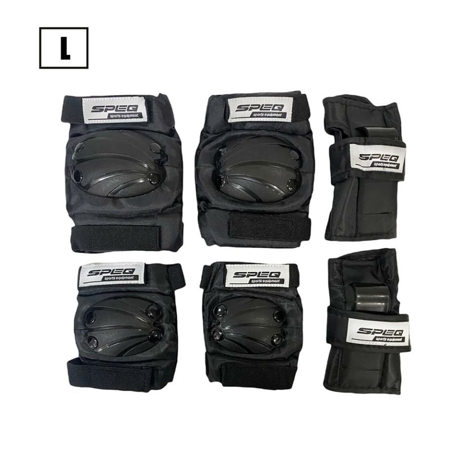 SP-004 Çocuk dizlik dirseklik seti S Siyah