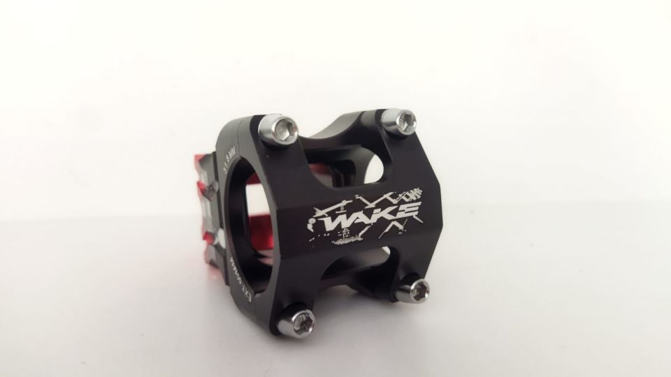 WAKE Alüminyum Oversize 31.8 Gidon Boğazı Çift Renk Kırmızı 50mm