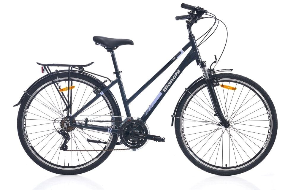 Bianchi T16-L 28 Jant Şehir Bisikleti 40cm Koyu Gri- Celeste Yeşili