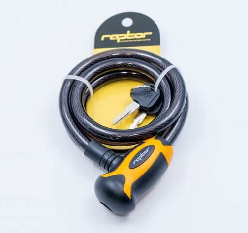 RAPTOR - Anahtarlı Spiral Kilit 12 x 120cm 200918