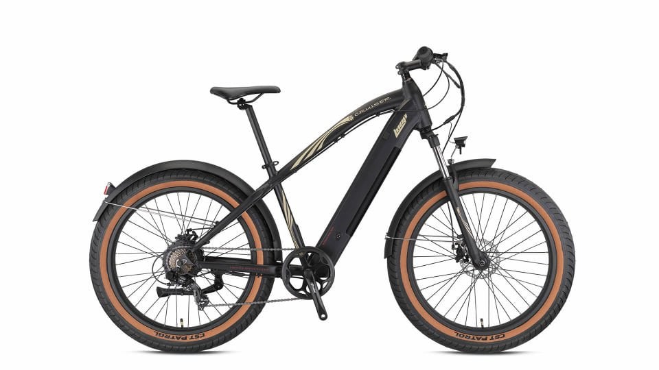 Loop Cruiser 26 Fatbike Elektrikli MTB Bisiklet 44cm Siyah