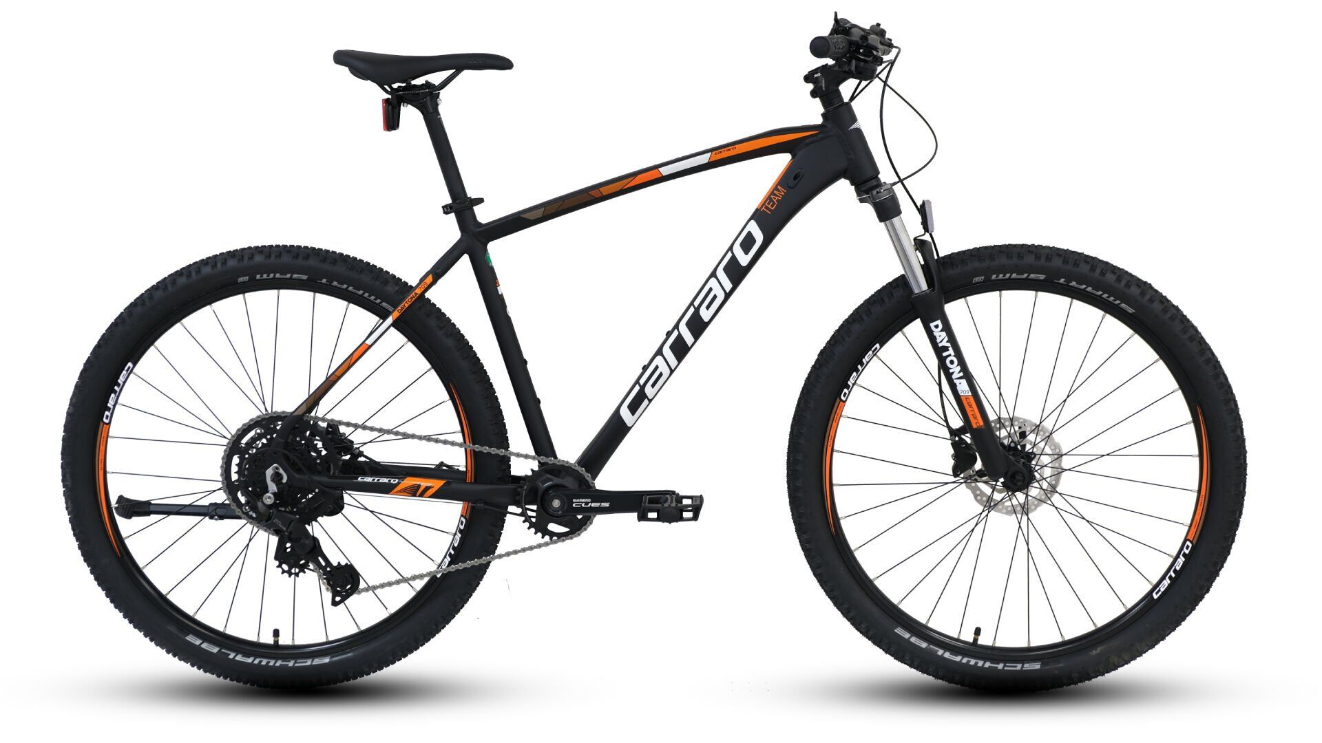 Carraro Daytona 909 29 Jant Dağ Bisikleti 44cm Mat Siyah Beyaz Turuncu