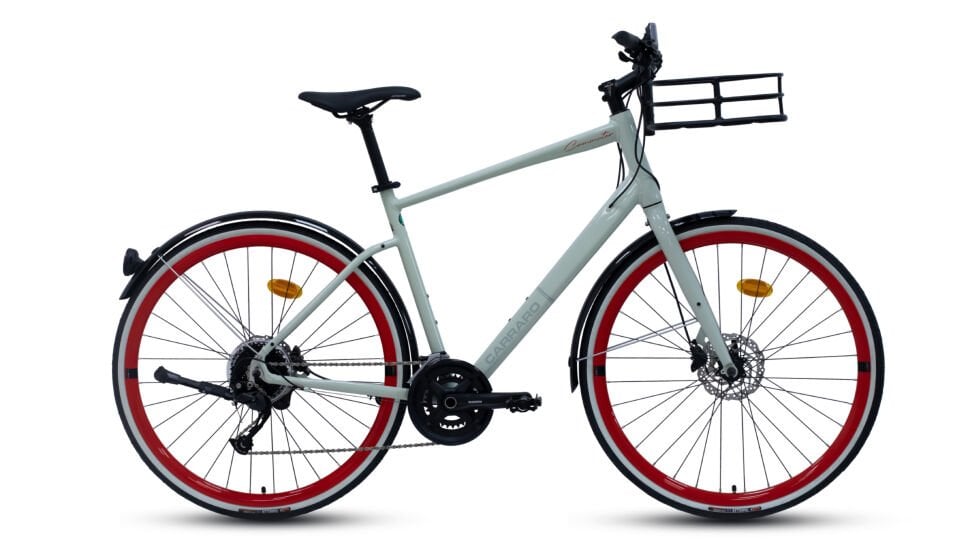 Carraro Commuter 28'' Şehir Bisikleti  48cm Çimento Grisi Kırmızı