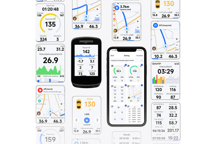 Magene C606 GPS Bisiklet Yol Bilgisayarı