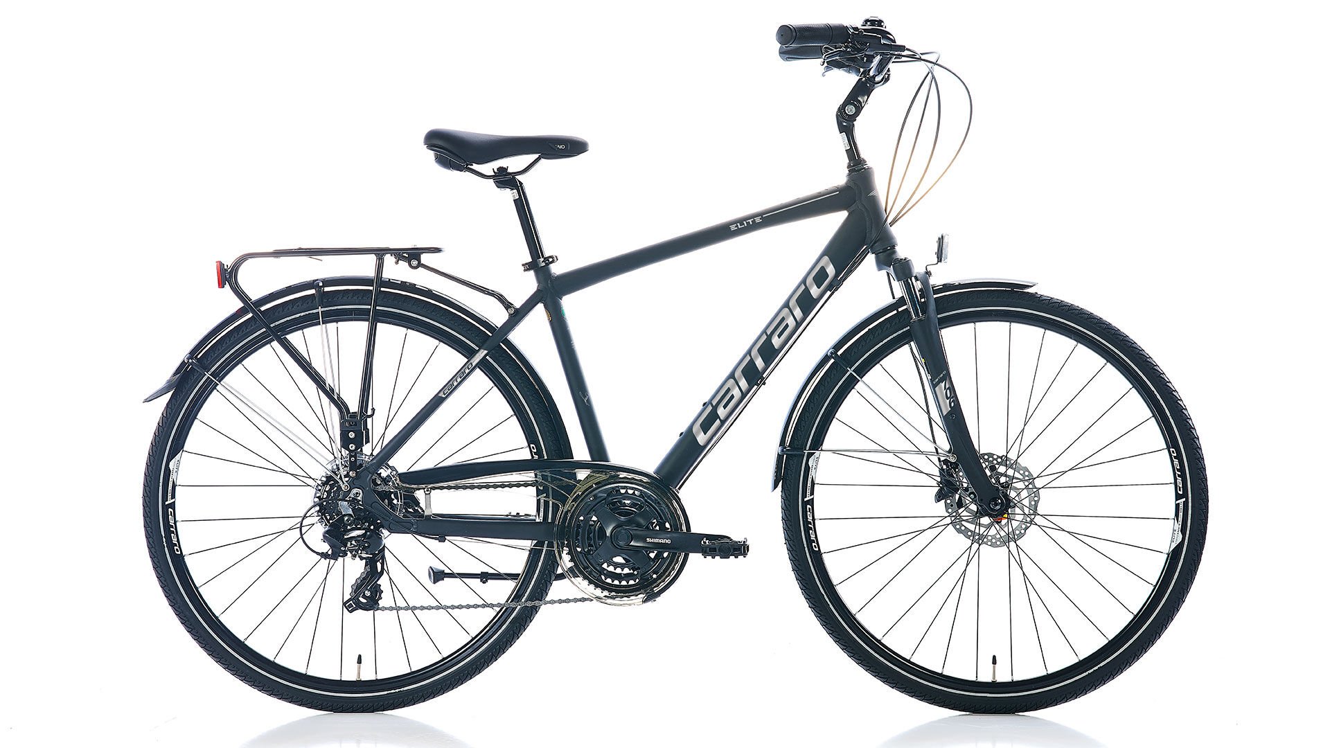 Carraro Elite 706 28 Şehir Bisikleti 48cm Mat Siyah Gri Krom