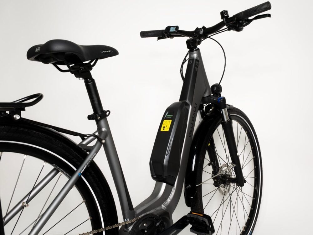 Olli Balli Efes 28 jant Elektrikli Şehir Bisikleti Gri