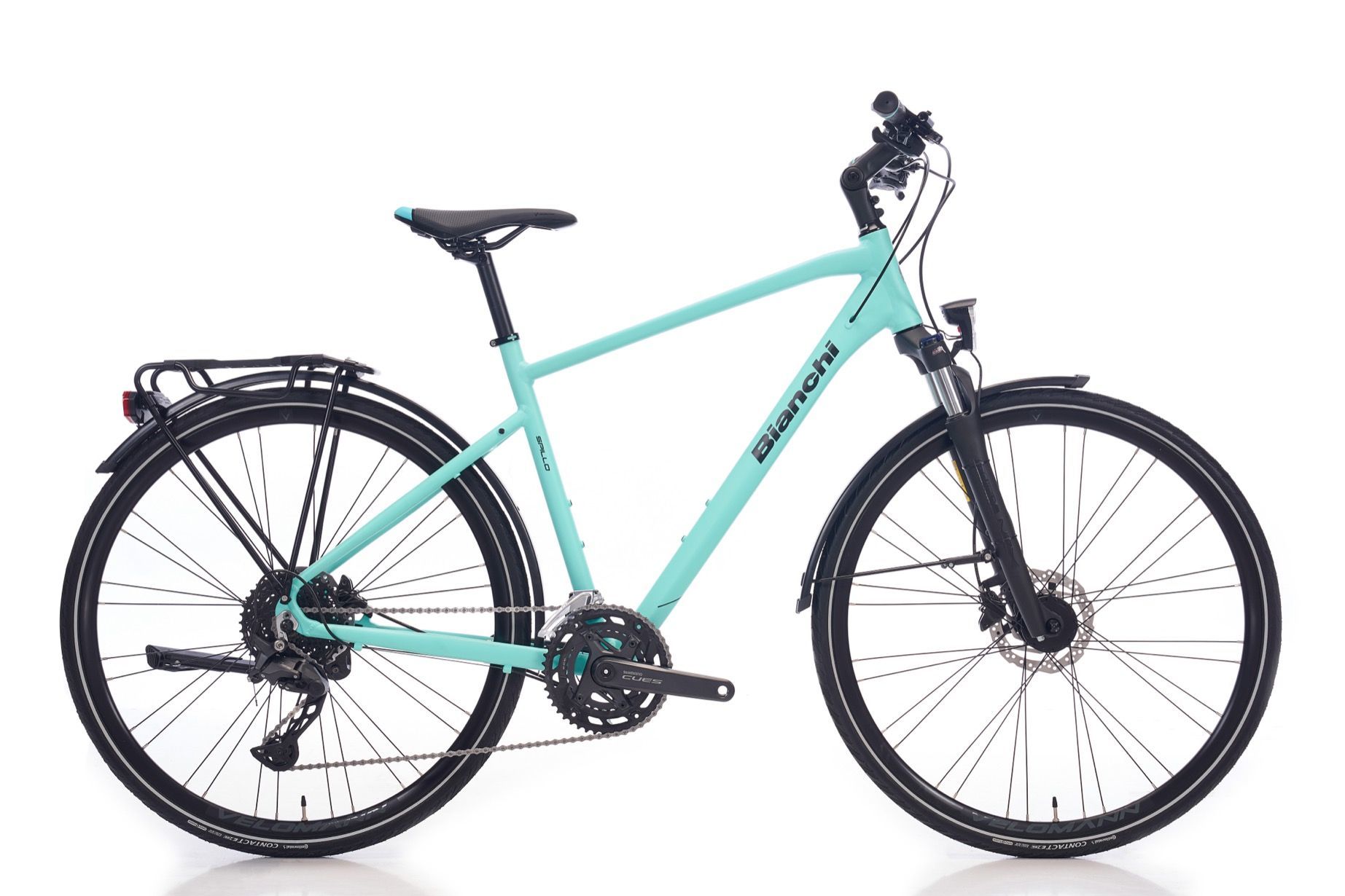 Bianchi Newtourer CUES Şehir Bisikleti  47cm Mat Celeste Yeşili