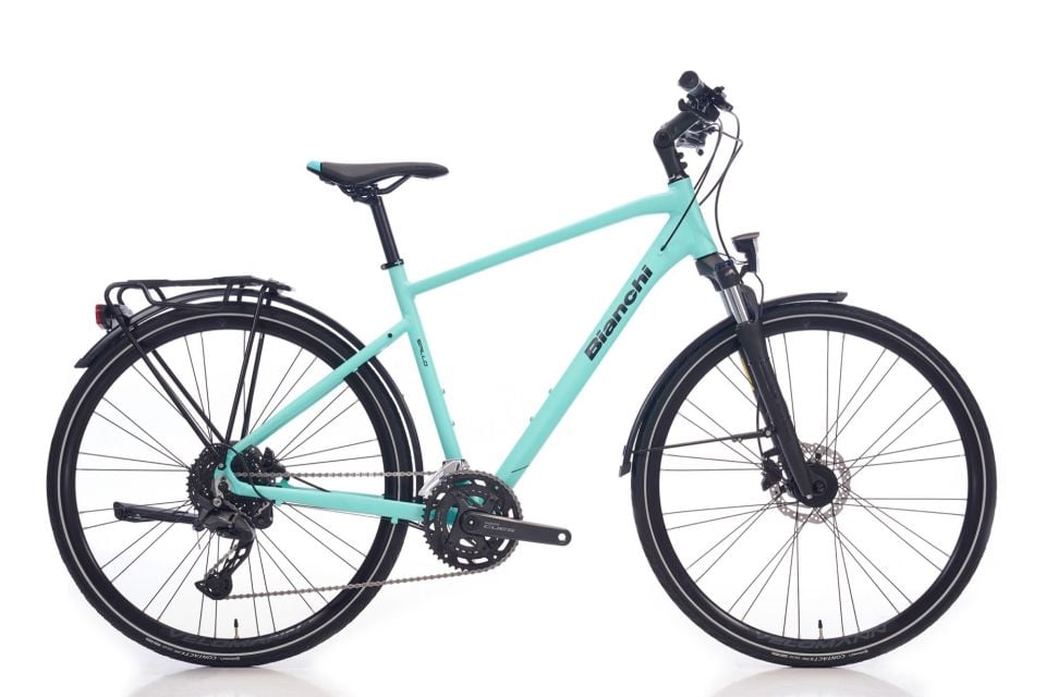 Bianchi Newtourer CUES Şehir Bisikleti  47cm Mat Celeste Yeşili