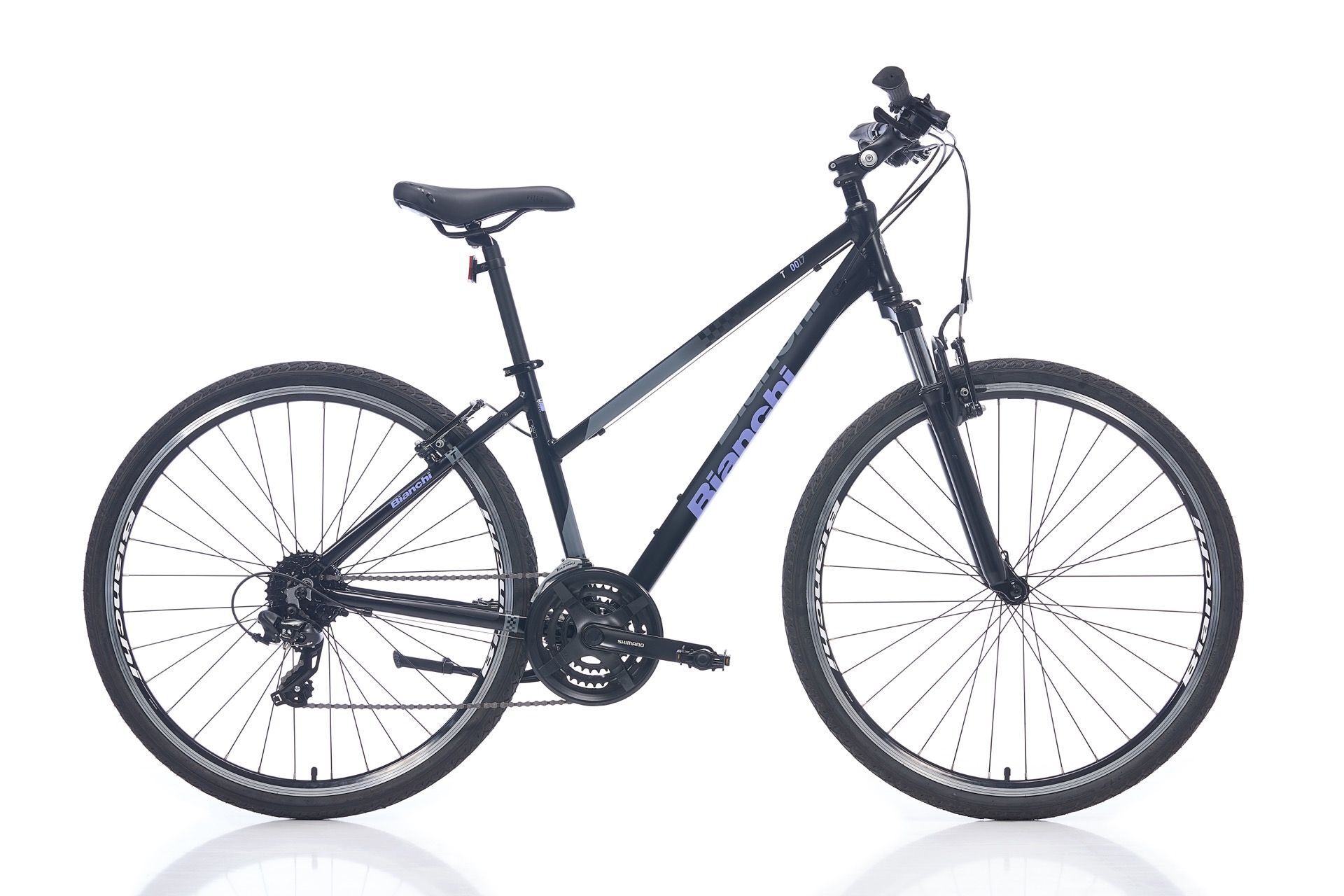 Bianchi T0017 FS-L 28 Jant Şehir Bisikleti  43cm Siyah Lila