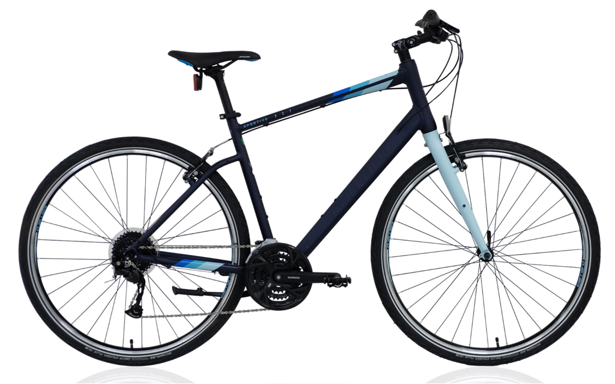 Carraro Sportive 327 28 Jant Şehir Bisikleti  48cm Mat Lacivert Açık Mavi R1