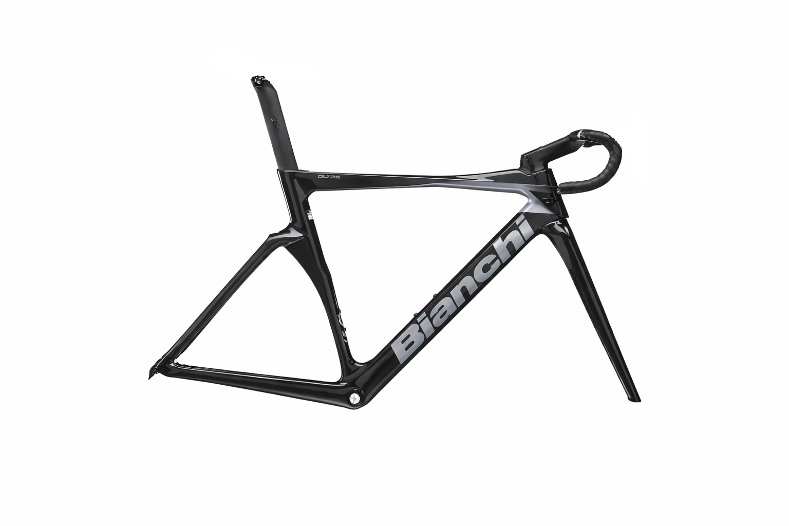 Bianchi Oltre Pro Carbon Kadro seti 53cm Metalik Parlak Gri