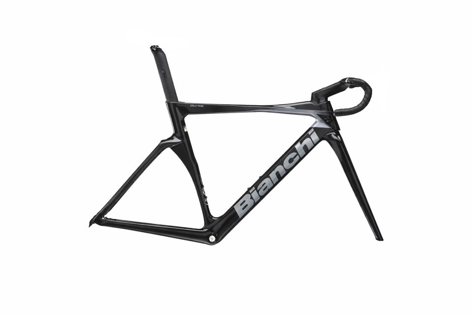 Bianchi Oltre Pro Carbon Kadro seti 53cm Metalik Parlak Gri