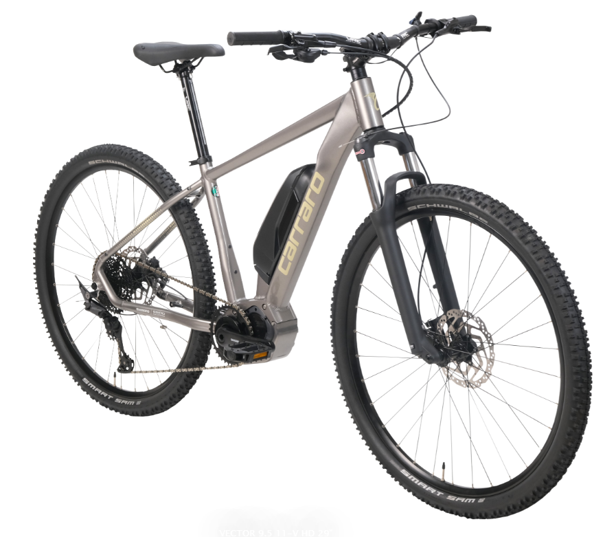 Carraro Vector 9.5 Elektrikli Dağ Bisikleti 48cm Koyu İnci Gri Bej