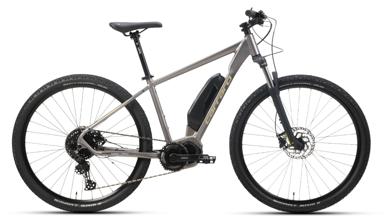 Carraro Vector 9.5 Elektrikli Dağ Bisikleti 48cm Koyu İnci Gri Bej